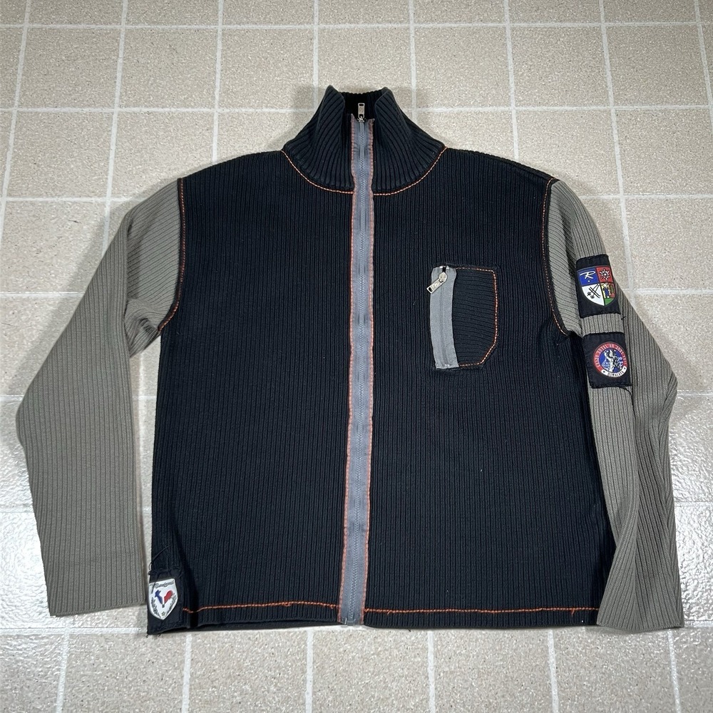 JC de Castelbajac x Rossignol vintage 90s Y2K Ski full zip sweater